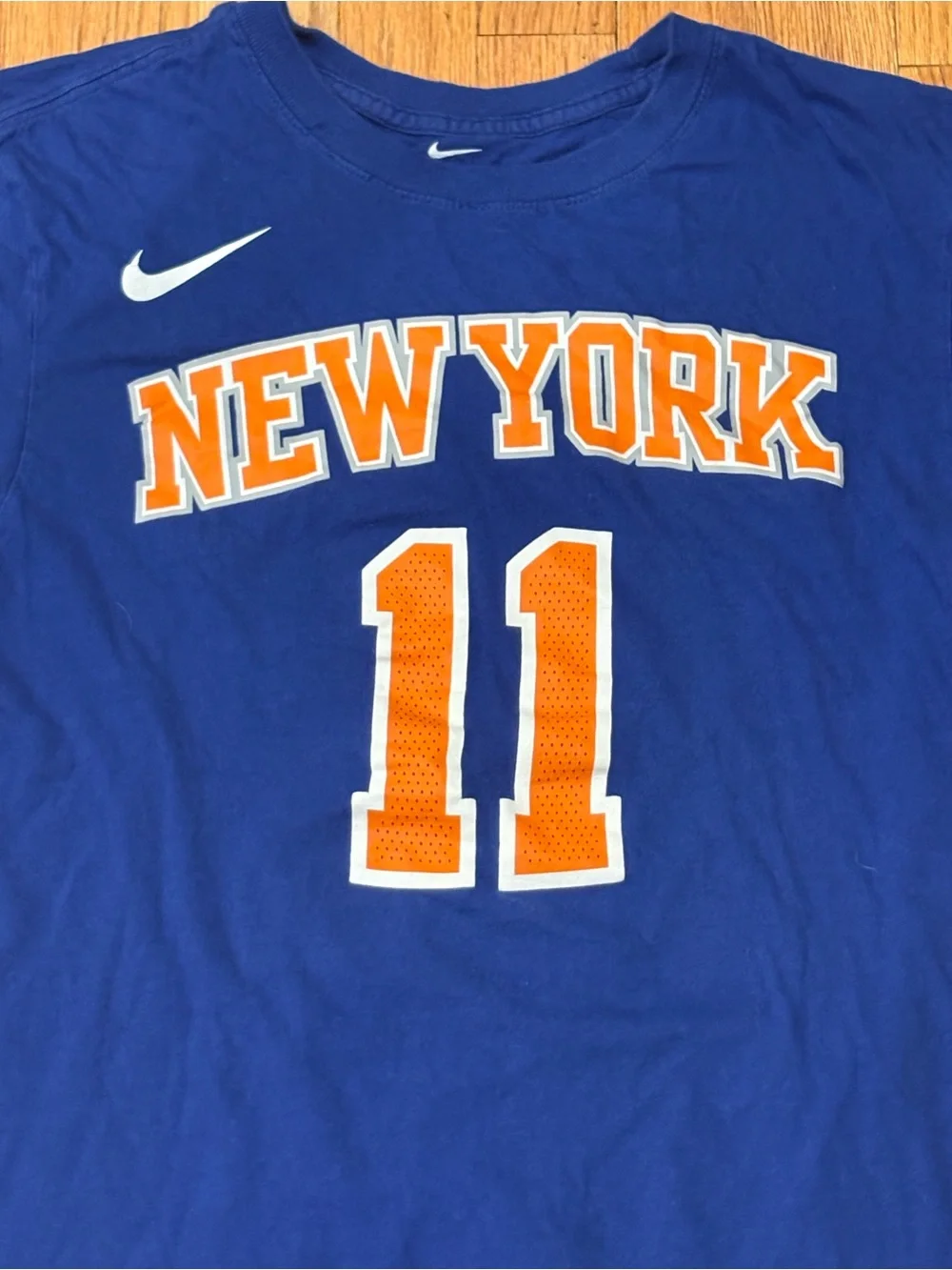 The Nike Tee New York Knicks #11 Jalen Brunson Size Adult Small